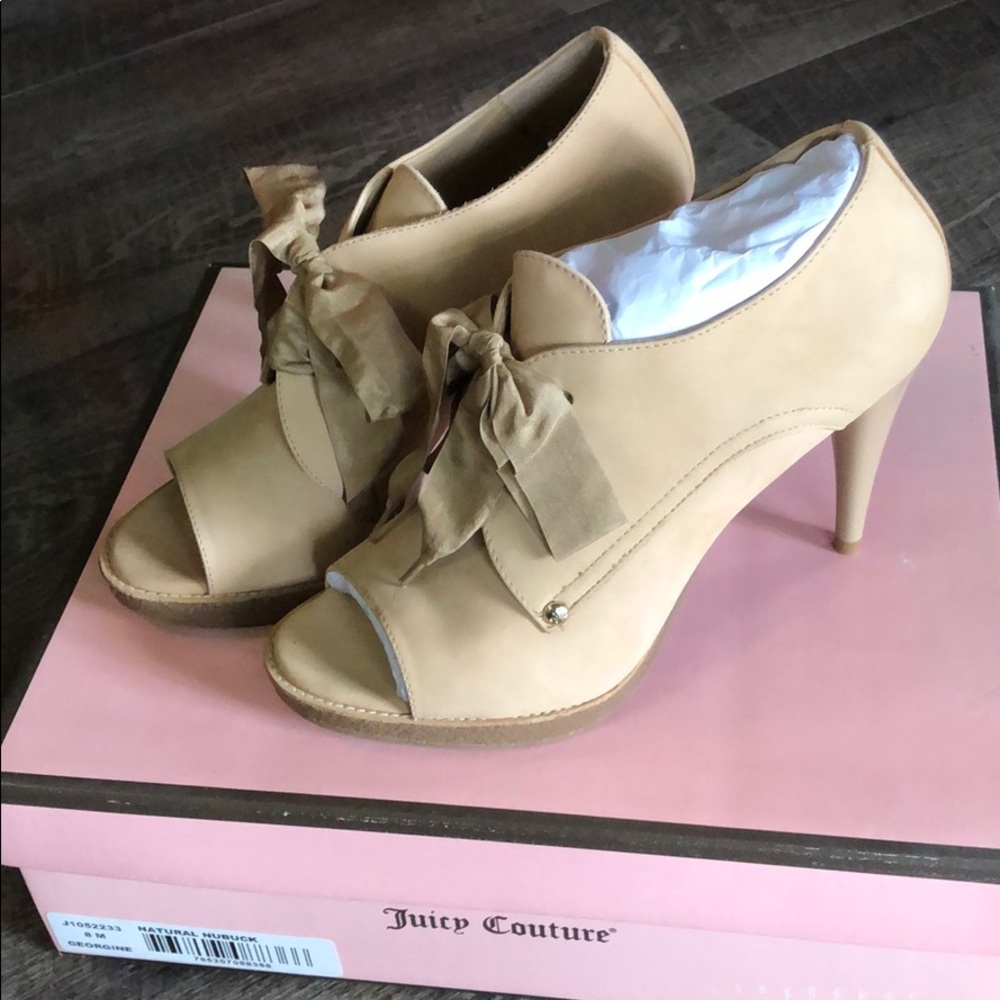BNIB Juicy Couture Georgine Open Toe Bootie